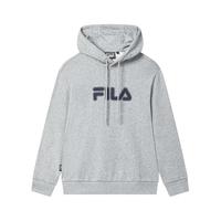 FILA 斐乐款男女连帽卫衣2025秋季休闲宽松针织长袖上衣 烟云花灰-MG L 175/96A/L