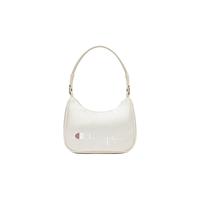 【品牌】简约纯色单肩包腋下包拉链挎包LOGO时尚小包