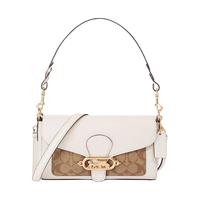 COACH 蔻驰 Jade系列 女士单肩包 F90782 IMDJ8 白色/卡其色 中号