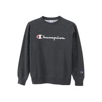 Champion情侣款圆领卫衣经典款草字印花春秋衫男女 米白色 S