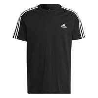 adidas阿迪达斯官方轻运动男装春季新款基础款圆领短袖T恤IC9334 黑色/白 AL