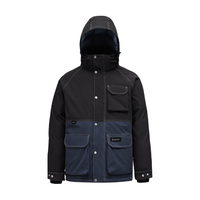 JUNYU 君羽 户外羽绒服SC62021 黑色-深蓝 S（白鹅绒142克）