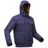 迪卡侬（DECATHLON）男士上衣保暖飞行夹克徒步加厚防风登山服 ODT3 男款-砚青色 S