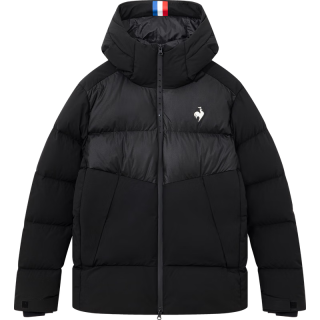 乐卡克（Le coq sportif）法国公鸡男款2023骑行系列秋冬短羽绒服LEM23Q30604 黑色/BLK 2XL