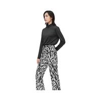 波司登羽绒裤女冬季户外滑雪系列保暖双板滑雪鹅绒裤子B10142132 黑白斑马纹9A81 180/72A