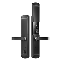YING DIAN 英典 指纹锁密码锁 自动下滑盖-黑色