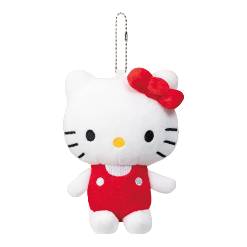 三丽鸥（SANRIO）50周年系列HelloKitty 挂件 毛绒玩具生日礼物送女友