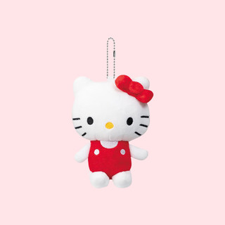 三丽鸥（SANRIO）50周年系列HelloKitty 挂件 毛绒玩具生日礼物送女友