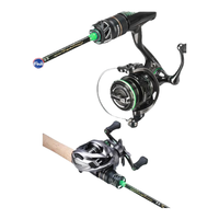 哈斯达翠影微物路亚竿ul超软实心便携竿fuji溪流微物杆马口路亚竿钓鱼竿 1.68m UL+超轻水滴轮左手套装 【全套富士导环】