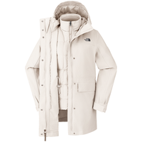 北面 三合一女户外中长款鹅绒内胆连帽外套89YP