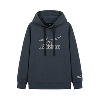 美津浓 Mizuno春秋季款时尚男女连帽卫衣潮流个性大印花舒适百搭款长袖T恤