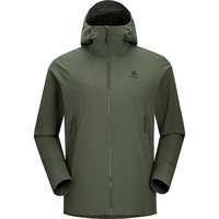 KAILAS凯乐石雷鸟连帽软壳衣GTX宽松弹力透气户外登山徒步防风外套男款 深苔绿-男款 XS