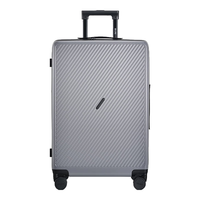 爱华仕 OIWAS斜杠青年行李箱20英寸大容量男女拉杆箱密码旅行箱静音轮  月雾灰 20英寸 -登机箱 3-5天短途出行