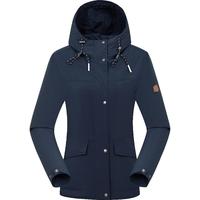 LAFUMA乐飞叶户外通勤防风防泼水拒油休闲夹克女士连帽风衣外套