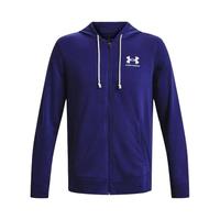 安德玛Under Armour UA Rival 字母印花连帽开衫长袖卫衣 1370409-468