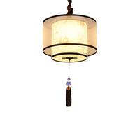 ASNAGHI 新中式客厅吊灯卧室餐厅过道走廊吊灯简约中国风酒店吧台灯 一帆风顺 直径20厘米吊灯带吊坠