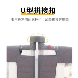 PRIDE PANDA床围栏床护栏婴儿宝宝防摔防护栏床边防掉床儿童床挡围栏 星空系列 单面装 1.8米三面套装（1.8米+2米两片）