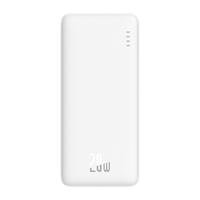 BASEUS 倍思 PPAP20K 移动电源 白色 20000mAh Type-C/Micro-B 20W 双向快充