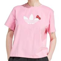 Adidas阿迪达斯开学季三叶草秋季女子运动休闲圆领短袖T恤IX7882