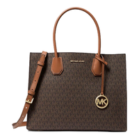 MICHAEL KORS 迈克·科尔斯 迈克.科尔斯（MICHAEL KORS）MK女包 Mercer风琴包手提单肩斜挎包 大号棕色