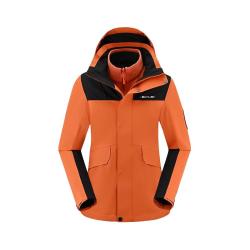思凯乐 冲锋衣女三合一外套2023户外登山服男抓绒防风防水