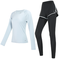 【长袖+长裤】运动套装女秋季弹力修身显瘦服跑步瑜伽服套装