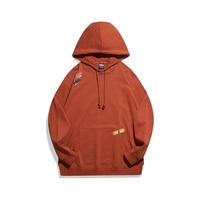 特步（XTEP）运动卫衣男女季连帽宽松上衣针织套头衫 狩猎棕 M