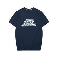  SKECHERS/斯凯奇 宽松透气 男士短袖T恤