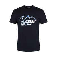 奥索卡 OZARK GEAR【100%棉】全棉LOGO印花圆领短袖运动T恤男士上衣