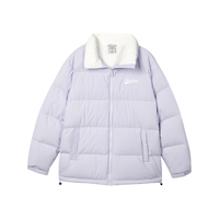 斯凯奇(Skechers)羽绒服男女装冬季短款装防风抗寒保暖鸭绒棉服外套 石楠紫/00FW XL