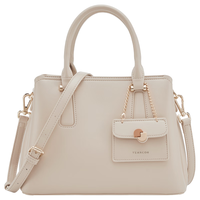 意尔康大容量托特包商务通勤包包女士手提包S2W23210杏色