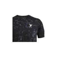 安德玛（UNDERARMOUR）春夏Project Rock强森Payoff男子训练运动印花短袖T恤1383194 黑色001 L
