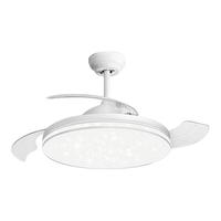 雷士 NVC Lighting照明 隐形风扇灯现代简约家用餐厅电扇灯智能遥控吸顶吊扇灯