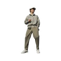 Nike耐克男加绒上衣冬季宽松针织潮流休闲拼接叠搭DQ5209