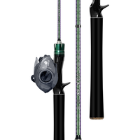 二次元马口竿ul软调路亚竿套装微物超轻超细白条杆 1.5米枪柄左手套装