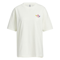 adidas阿迪达斯官方三叶草女装夏季运动上衣圆领短袖T恤IK8628 汉玉白 A/M