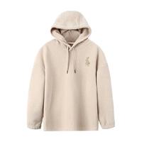 骆驼 CAMEL刺绣可爱兔子连帽套头卫衣女休闲宽松保暖上衣