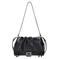 蔻一（Cnoles）包包女包轻奢侈女士斜挎包感腋下包520 黑色-实用走心