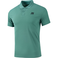 361°短袖男士夏季运动t恤polo衫宽松透气跑步训练服652424122H-4 黛绿 4XL