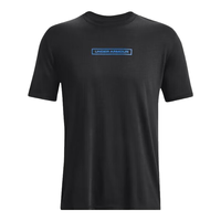 安德玛（UNDERARMOUR）运动T恤男子春夏训练服跑步半袖休闲透气短袖上衣 1377559-001黑色/柔软/后背印花 S