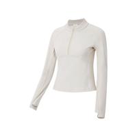 Keep加绒衣女半拉链户外运动长袖瑜伽T恤跑步上衣训练服秋冬