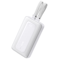 ANKER安克【双C线】旅行充电宝自带双c线10000毫安mAh大容量35W快充可上飞机 白 【双C线】10000mAh|35W|白