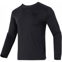 安德玛 UNDER ARMOURPolo衫男2024夏透气快干运动半截袖休闲商务短袖男士t恤 黑色【舒适·有型】 休闲得体 M【170】 体重120~140斤左右