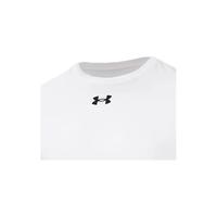 安德玛(Under Armour)春夏短袖T恤男子跑步运动服 白色100 3XL