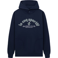 乐卡克法国公鸡男女款24网球系列舒适休闲连帽卫衣L241UCNA2105 藏青色/D01 XS