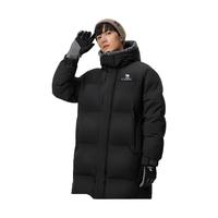 骆驼(CAMEL)【baby同款-朱雀】户外羽绒服男女中长款鸭绒加厚款高领外套 XL