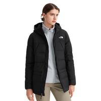 北面 TheNorthFace北面羽绒服女22冬款户外保暖700蓬鹅绒中长款羽绒外套 7QSU JK3/黑色 M