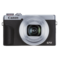 Canon 佳能 PowerShot G7X Mark III 1英寸数码相机 银色(24-100mm等效焦段、F1.8-F2.8)