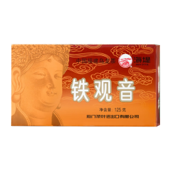 海堤 中茶 铁观音浓香焙火 黑乌龙熟茶盒装自饮茶 XT802铁观音125g 二级