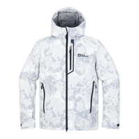 Jack Wolfskin狼爪羽绒服男秋冬户外运动上衣防风保暖750蓬鹅绒外套5122311 5122311-7746/浅灰纹/偏小一码 M 175/96A充绒量:161G
